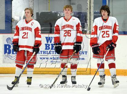 Thumbnail 3 in New Milford vs. Cheshire (West Haven Christmas D2 Final) photogallery.