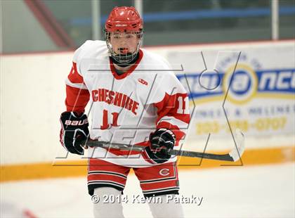 Thumbnail 2 in New Milford vs. Cheshire (West Haven Christmas D2 Final) photogallery.