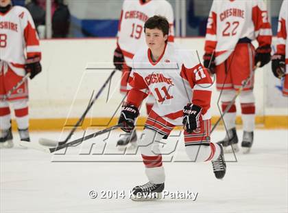 Thumbnail 2 in New Milford vs. Cheshire (West Haven Christmas D2 Final) photogallery.