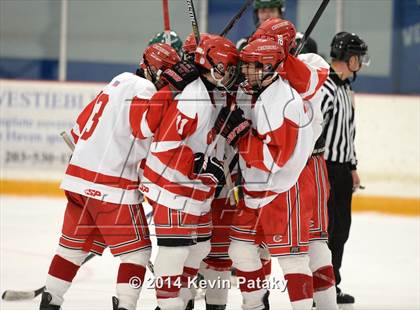 Thumbnail 3 in New Milford vs. Cheshire (West Haven Christmas D2 Final) photogallery.
