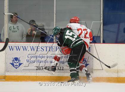 Thumbnail 3 in New Milford vs. Cheshire (West Haven Christmas D2 Final) photogallery.