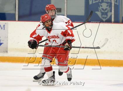 Thumbnail 2 in New Milford vs. Cheshire (West Haven Christmas D2 Final) photogallery.