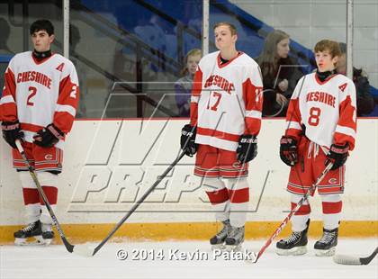 Thumbnail 1 in New Milford vs. Cheshire (West Haven Christmas D2 Final) photogallery.