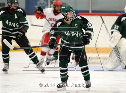 Thumbnail 3 in New Milford vs. Cheshire (West Haven Christmas D2 Final) photogallery.