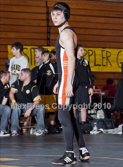 Thumbnail 1 in Shelton vs Hand  (Trumbull Duals Meet) photogallery.