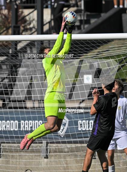 Thumbnail 2 in Holy Family vs Jefferson Academy (CHSAA 3A Final) photogallery.