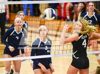 Thumbnail 2 in GMG vs Hudson (IHSAA Regional Semifinal) photogallery.