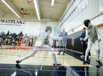 Thumbnail 2 in Harvard-Westlake Fencing Tournament photogallery.