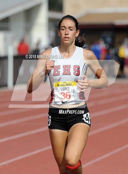 Thumbnail 3 in 51st Annual Arcadia Invitational (Girls Heptathlon 800 Meter) photogallery.