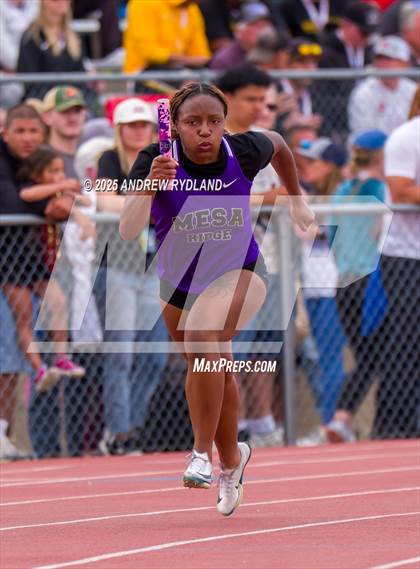 Thumbnail 2 in CHSAA State Championships (4 x 100m Finals) photogallery.