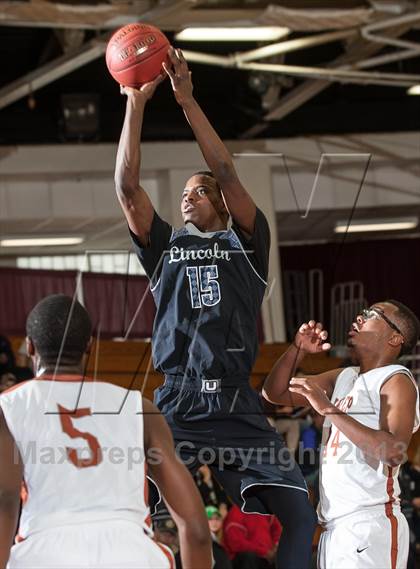 Thumbnail 1 in Lincoln vs. Capital Prep (Spalding Hoophall Classic) photogallery.