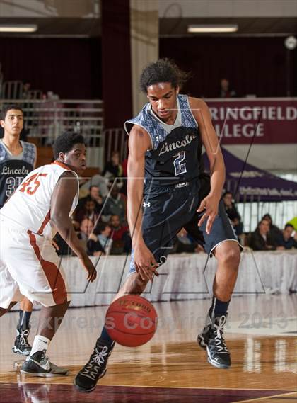 Thumbnail 3 in Lincoln vs. Capital Prep (Spalding Hoophall Classic) photogallery.