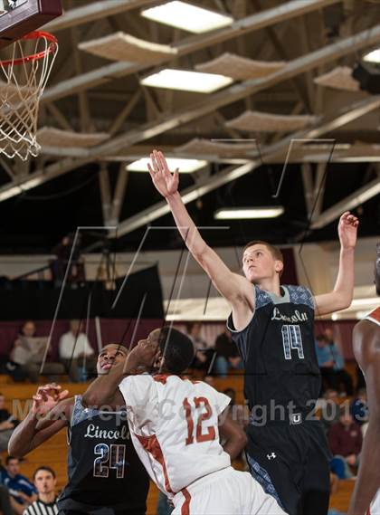 Thumbnail 3 in Lincoln vs. Capital Prep (Spalding Hoophall Classic) photogallery.