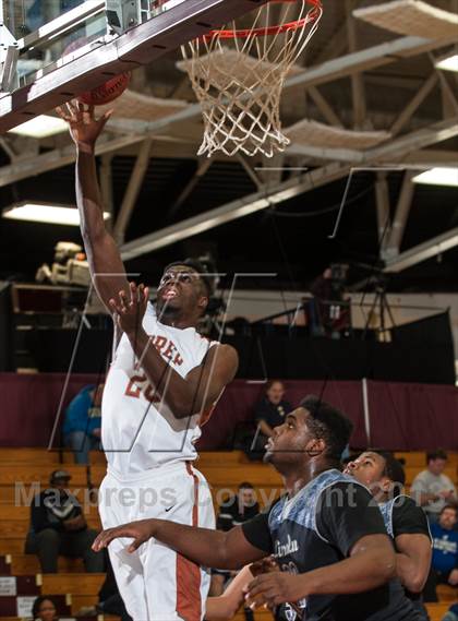 Thumbnail 1 in Lincoln vs. Capital Prep (Spalding Hoophall Classic) photogallery.