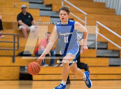 Thumbnail 2 in Georgetown vs. Hallsville (2021 Chicken Express Holiday Extravaganza) photogallery.