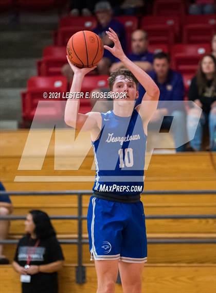 Thumbnail 1 in Georgetown vs. Hallsville (2021 Chicken Express Holiday Extravaganza) photogallery.