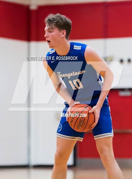 Thumbnail 1 in Georgetown vs. Hallsville (2021 Chicken Express Holiday Extravaganza) photogallery.