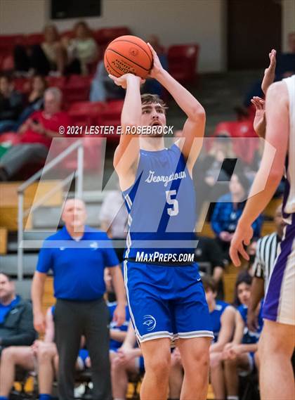 Thumbnail 1 in Georgetown vs. Hallsville (2021 Chicken Express Holiday Extravaganza) photogallery.