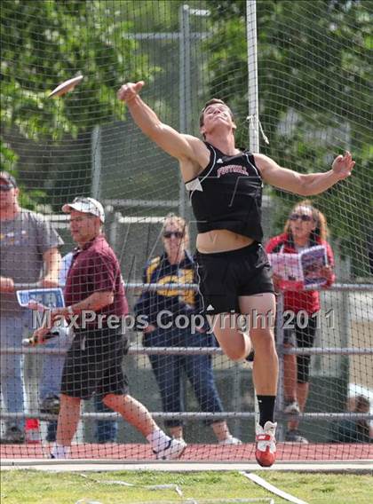 Thumbnail 3 in CIF NS Masters Track & Field Championships (Boys Discus) photogallery.