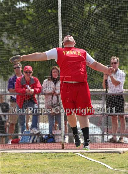 Thumbnail 2 in CIF NS Masters Track & Field Championships (Boys Discus) photogallery.