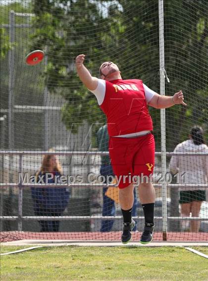 Thumbnail 1 in CIF NS Masters Track & Field Championships (Boys Discus) photogallery.