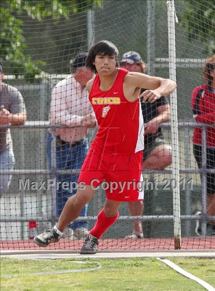 Thumbnail 1 in CIF NS Masters Track & Field Championships (Boys Discus) photogallery.