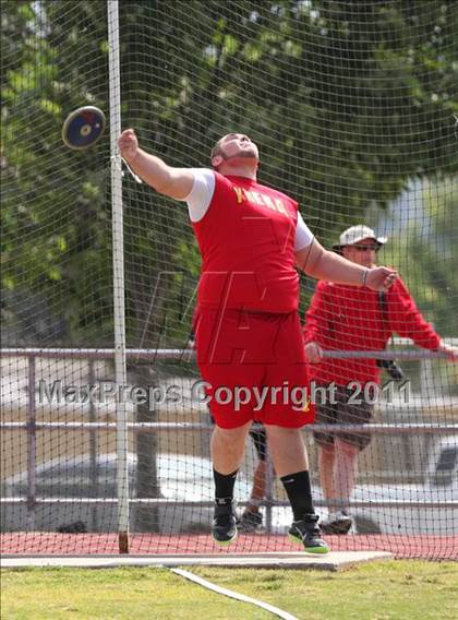 Thumbnail 2 in CIF NS Masters Track & Field Championships (Boys Discus) photogallery.