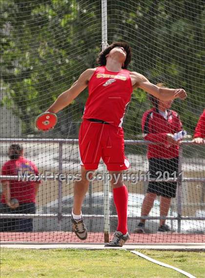 Thumbnail 3 in CIF NS Masters Track & Field Championships (Boys Discus) photogallery.