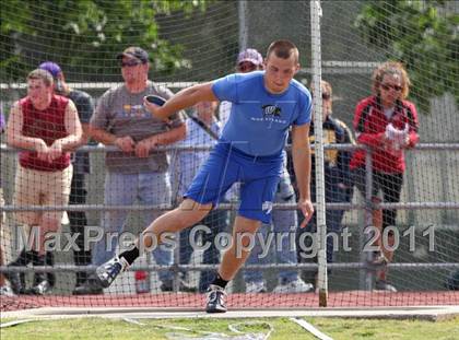 Thumbnail 3 in CIF NS Masters Track & Field Championships (Boys Discus) photogallery.