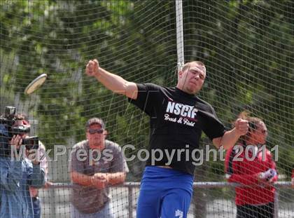 Thumbnail 1 in CIF NS Masters Track & Field Championships (Boys Discus) photogallery.