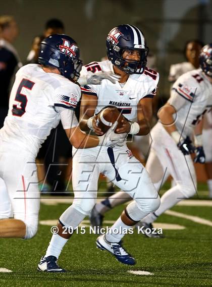 Thumbnail 1 in St. Monica vs. Maranatha photogallery.
