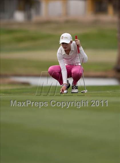 Thumbnail 2 in CIF State SoCal Girls Golf Championships photogallery.