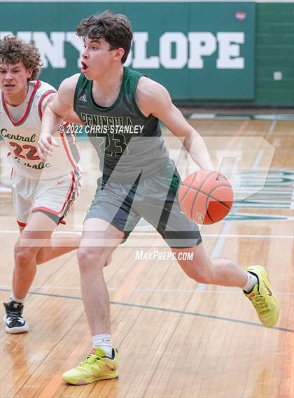 Thumbnail 1 in Peninsula vs. Central Catholic (Cactus Jam Tournament) photogallery.