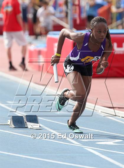 Thumbnail 1 in CIF State Track & Field Championships (Girls 4x100 Relay Prelims and Finals) photogallery.