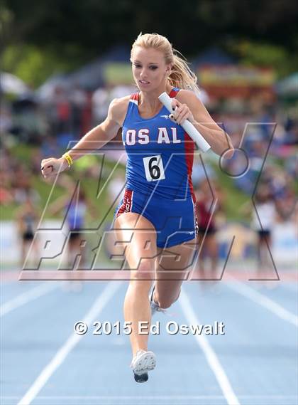 Thumbnail 2 in CIF State Track & Field Championships (Girls 4x100 Relay Prelims and Finals) photogallery.