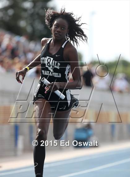 Thumbnail 1 in CIF State Track & Field Championships (Girls 4x100 Relay Prelims and Finals) photogallery.