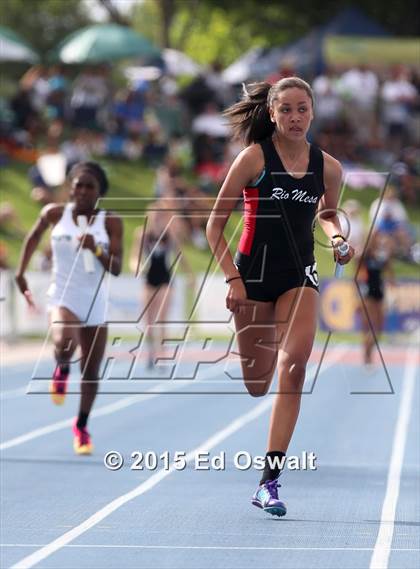 Thumbnail 1 in CIF State Track & Field Championships (Girls 4x100 Relay Prelims and Finals) photogallery.