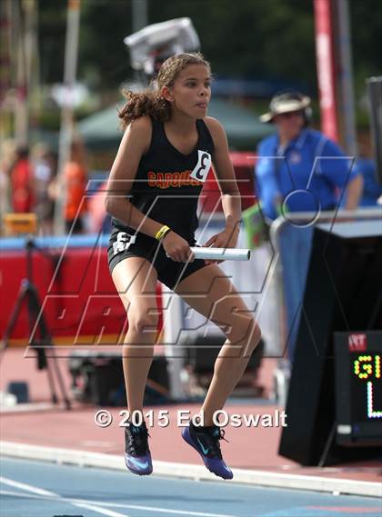 Thumbnail 3 in CIF State Track & Field Championships (Girls 4x100 Relay Prelims and Finals) photogallery.