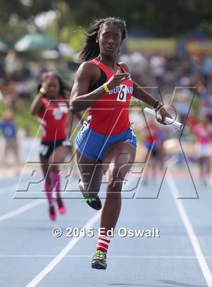 Thumbnail 2 in CIF State Track & Field Championships (Girls 4x100 Relay Prelims and Finals) photogallery.