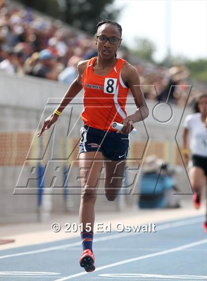 Thumbnail 1 in CIF State Track & Field Championships (Girls 4x100 Relay Prelims and Finals) photogallery.