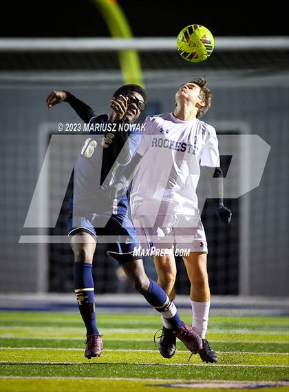 Thumbnail 2 in Rochester vs Stoney Creek (MHSAA D1 District Payoff) photogallery.