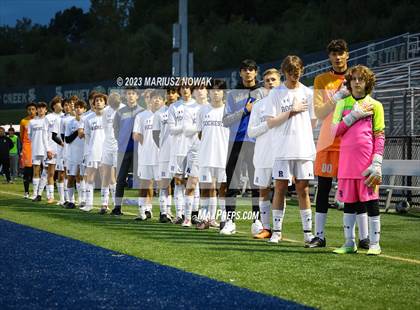 Thumbnail 2 in Rochester vs Stoney Creek (MHSAA D1 District Payoff) photogallery.