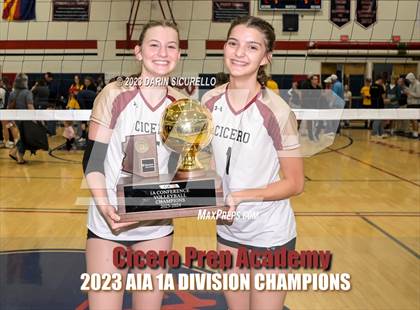 Thumbnail 3 in St. David vs Cicero Prep Academy (AIA 1A Final - Awards) photogallery.