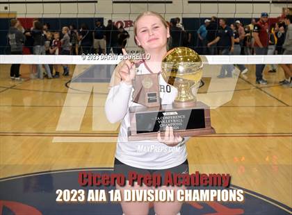 Thumbnail 3 in St. David vs Cicero Prep Academy (AIA 1A Final - Awards) photogallery.