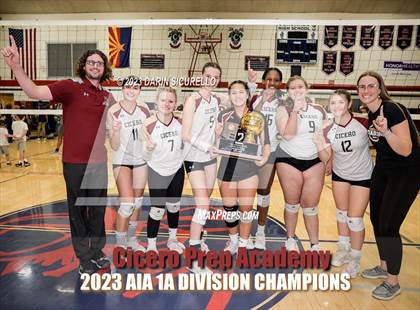 Thumbnail 3 in St. David vs Cicero Prep Academy (AIA 1A Final - Awards) photogallery.