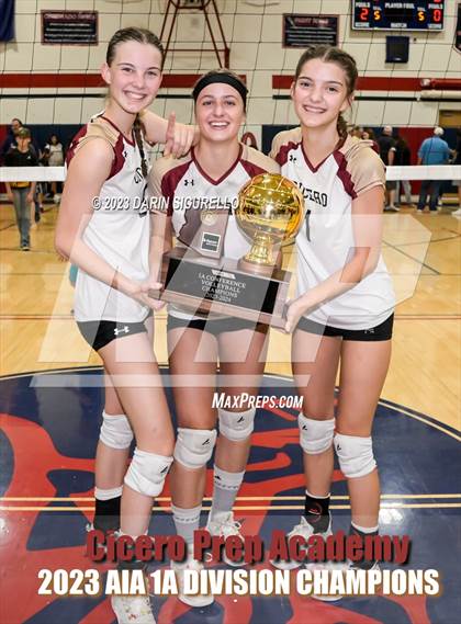 Thumbnail 3 in St. David vs Cicero Prep Academy (AIA 1A Final - Awards) photogallery.