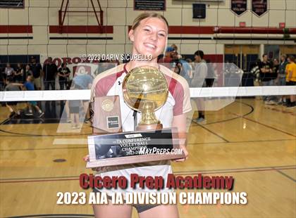 Thumbnail 1 in St. David vs Cicero Prep Academy (AIA 1A Final - Awards) photogallery.