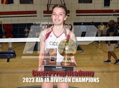 Thumbnail 1 in St. David vs Cicero Prep Academy (AIA 1A Final - Awards) photogallery.