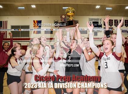 Thumbnail 3 in St. David vs Cicero Prep Academy (AIA 1A Final - Awards) photogallery.