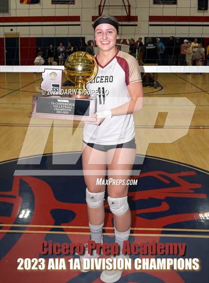 Thumbnail 2 in St. David vs Cicero Prep Academy (AIA 1A Final - Awards) photogallery.